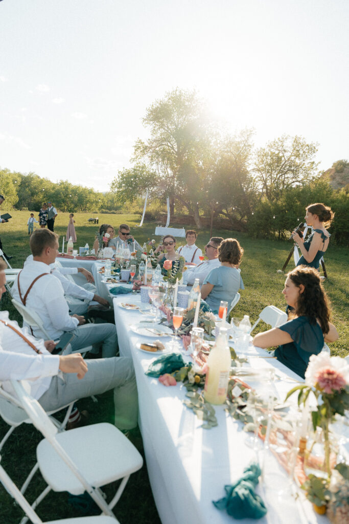 speeches and toasts!