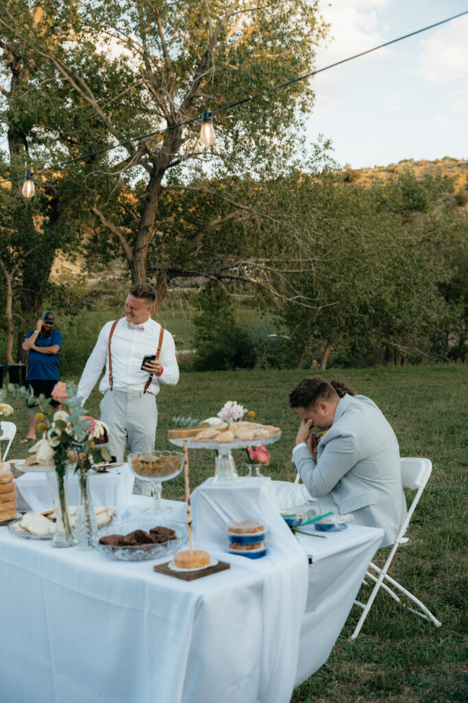 emotional speeches at weddings in the mountains in the summer