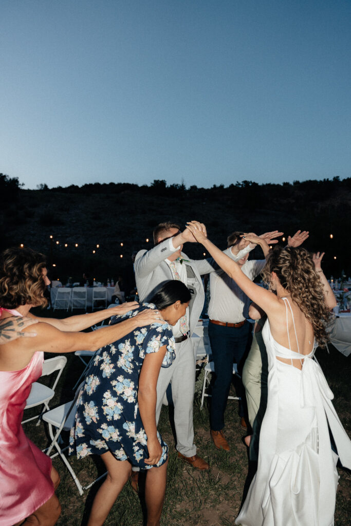 summer wedding in mountains